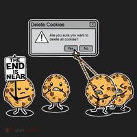 Deleting Cookies The End Is Near Funny Beanie thumb 2