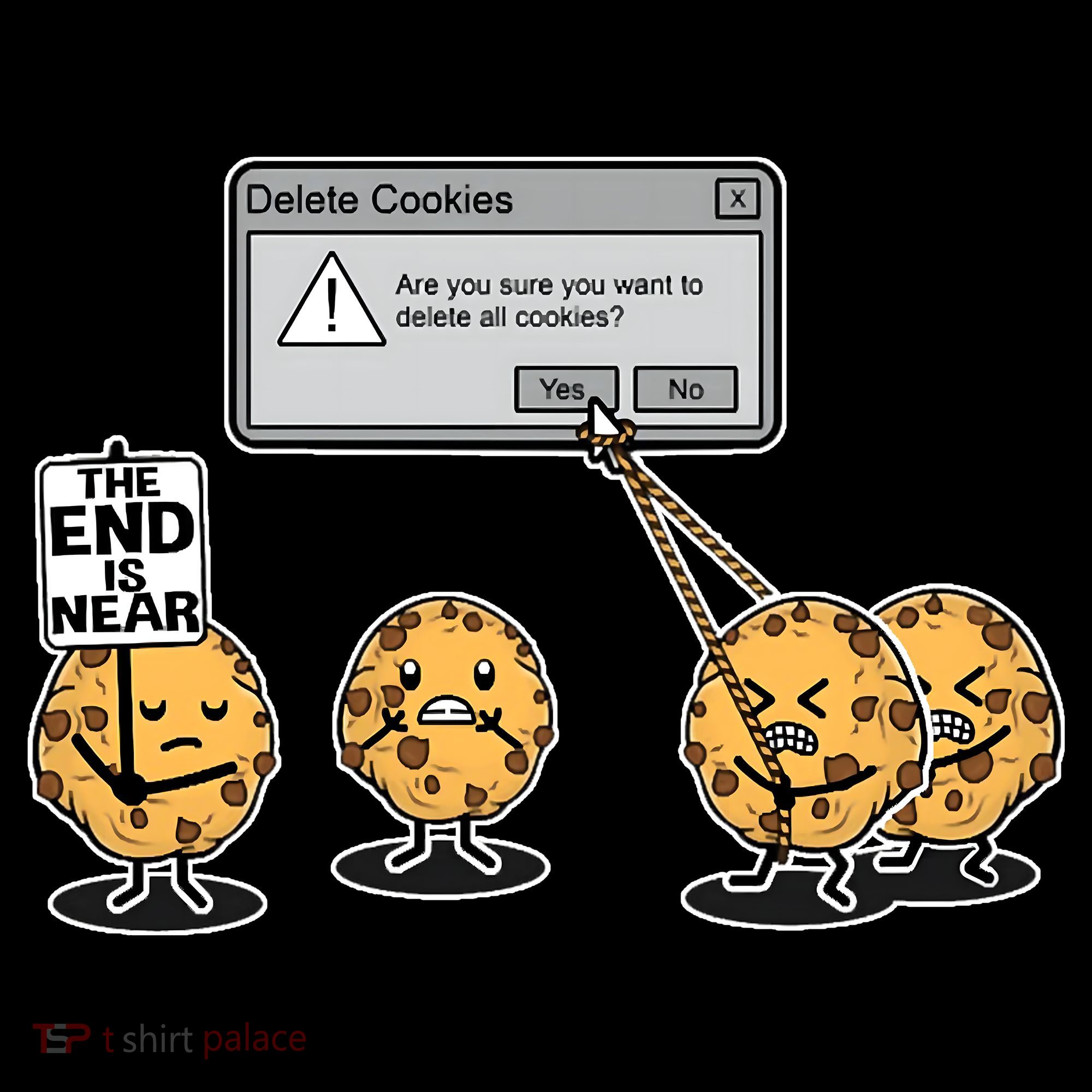 Deleting Cookies The End Is Near Funny Women's Hoodie