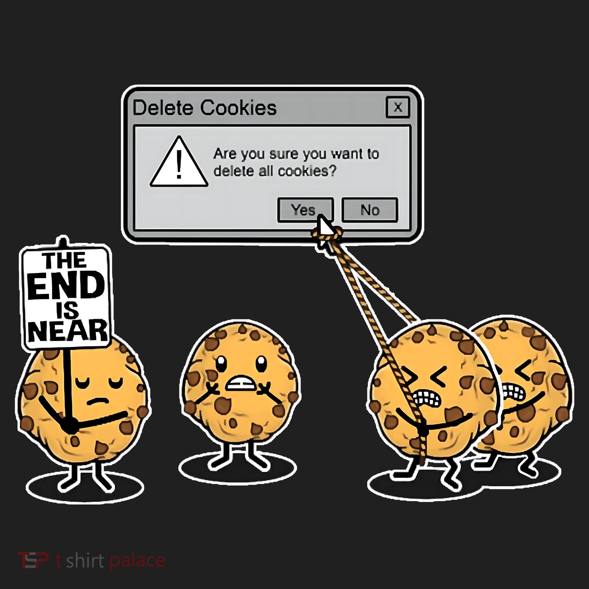 Deleting Cookies The End Is Near Funny Hat