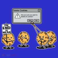 Deleting Cookies The End Is Near Funny Mousepad thumb 1