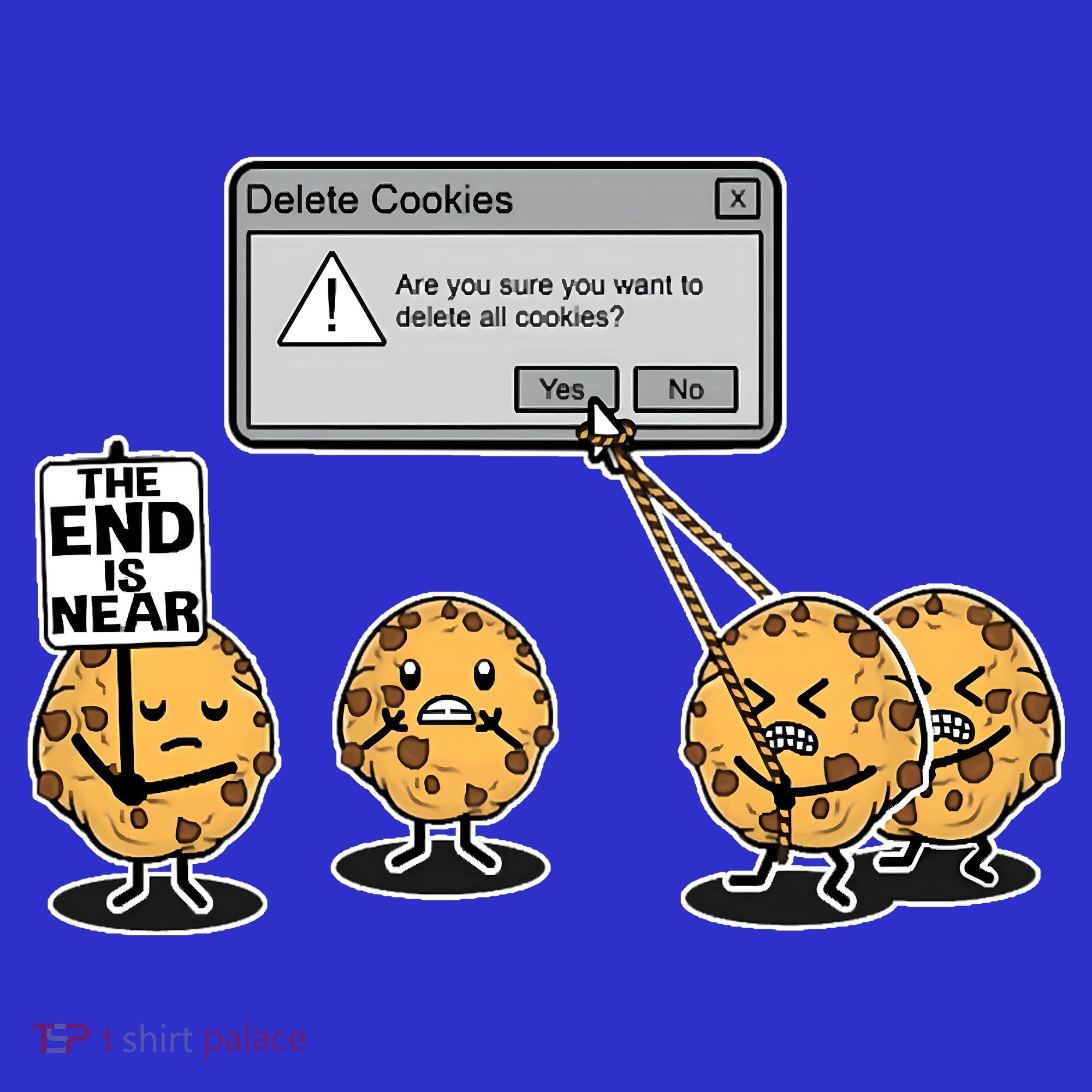 Deleting Cookies The End Is Near Funny Mousepad