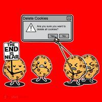 Deleting Cookies The End Is Near Funny Santa Hat thumb 1
