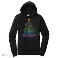 Dragonfly Christmas Tree Light Family Matching Pajamas Xmas Women's Hoodie thumb 0