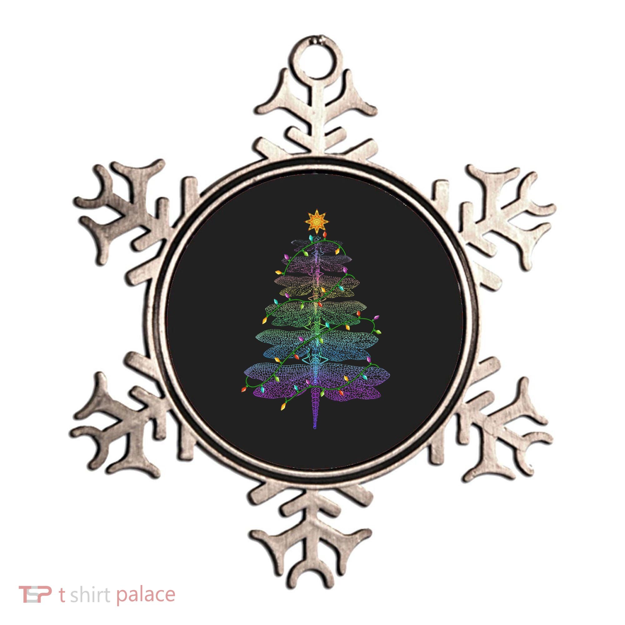 Dragonfly Christmas Tree Light Family Matching Pajamas Xmas Ornament