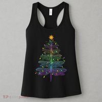 Dragonfly Christmas Tree Light Family Matching Pajamas Xmas Women's Tank Top thumb 3