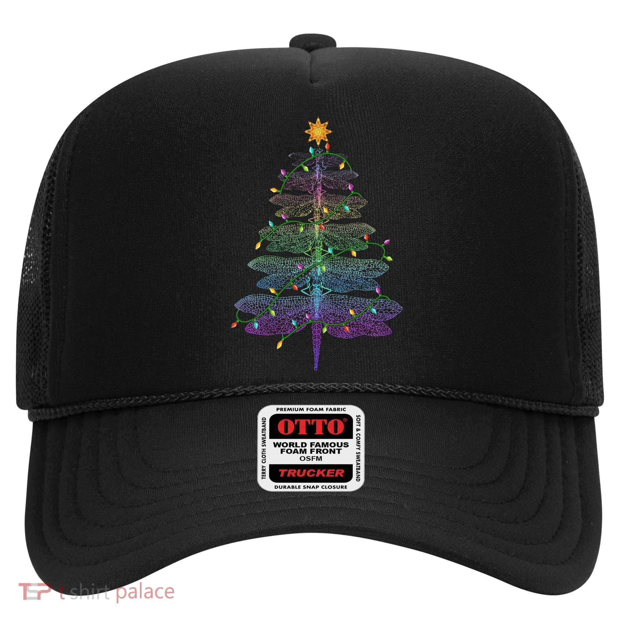 Dragonfly Christmas Tree Light Family Matching Pajamas Xmas Hat
