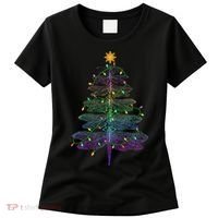Dragonfly Christmas Tree Light Family Matching Pajamas Xmas Women's T-Shirt thumb 0