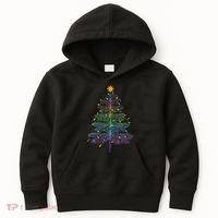 Dragonfly Christmas Tree Light Family Matching Pajamas Xmas Kids Hoodie thumb 0