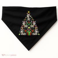 Donkey Christmas Tree Farmer USA-Made Doggie Bandana thumb 0