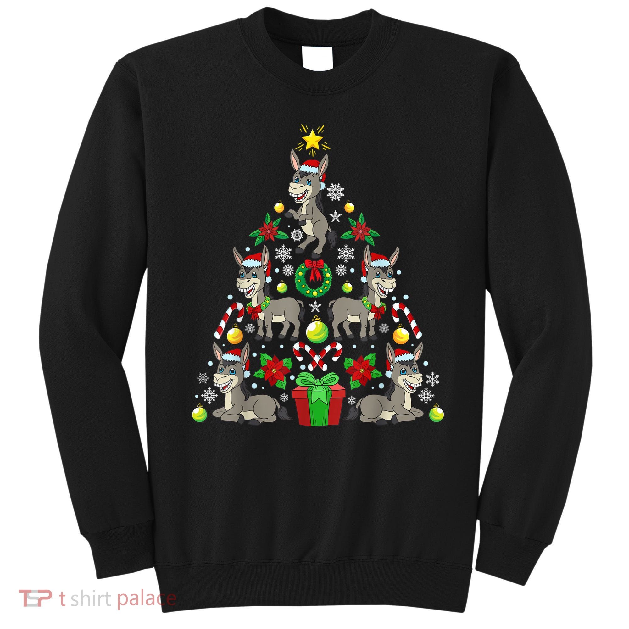Donkey Christmas Tree Farmer Sweatshirt
