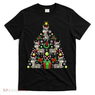 Donkey Christmas Tree Farmer T-Shirt