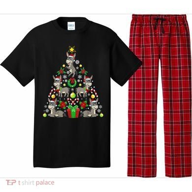 Donkey Christmas Tree Farmer Pajama Set
