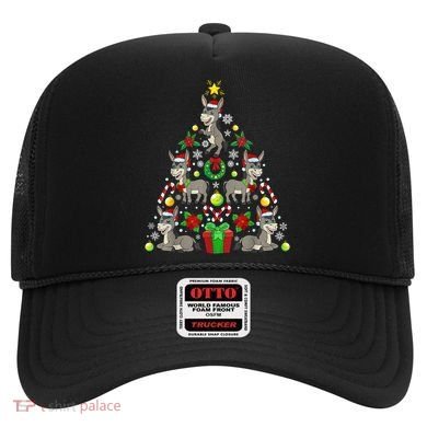 Donkey Christmas Tree Farmer Hat