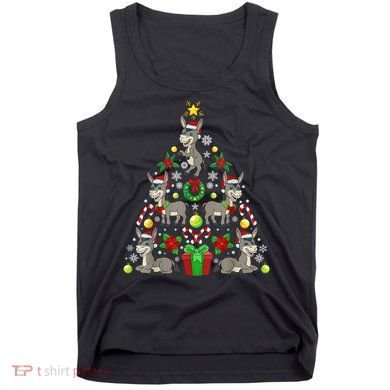 Donkey Christmas Tree Farmer Tank Top