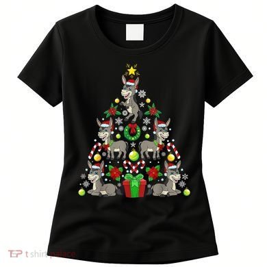 Donkey Christmas Tree Farmer Women's T-Shirt