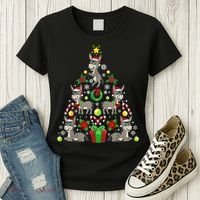 Donkey Christmas Tree Farmer Women's T-Shirt thumb 3