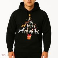 Dog Christmas Tree Lights Dog Lover Funny Xmas Hoodie thumb 2