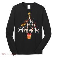 Dog Christmas Tree Lights Dog Lover Funny Xmas Long Sleeve Shirt thumb 0