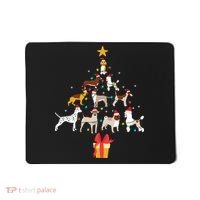 Dog Christmas Tree Lights Dog Lover Funny Xmas Mousepad thumb 0