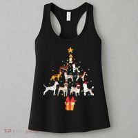 Dog Christmas Tree Lights Dog Lover Funny Xmas Women's Tank Top thumb 3