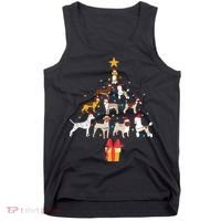 Dog Christmas Tree Lights Dog Lover Funny Xmas Tank Top thumb 0