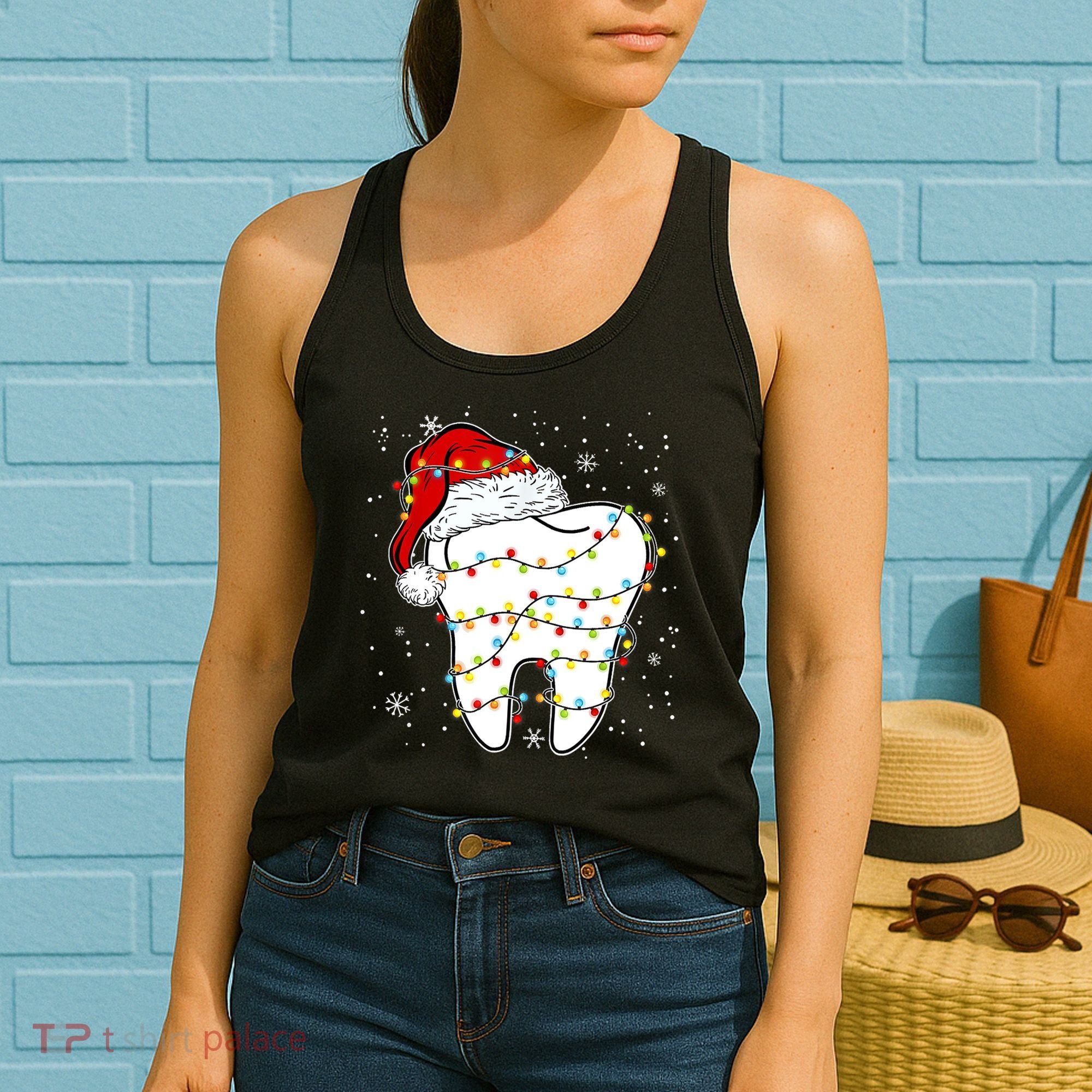 Dentist Christmas Teeth Santa Dental Hygiene Dental Life Women's Tank Top