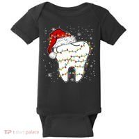 Dentist Christmas Teeth Santa Dental Hygiene Dental Life Baby Bodysuit thumb 0