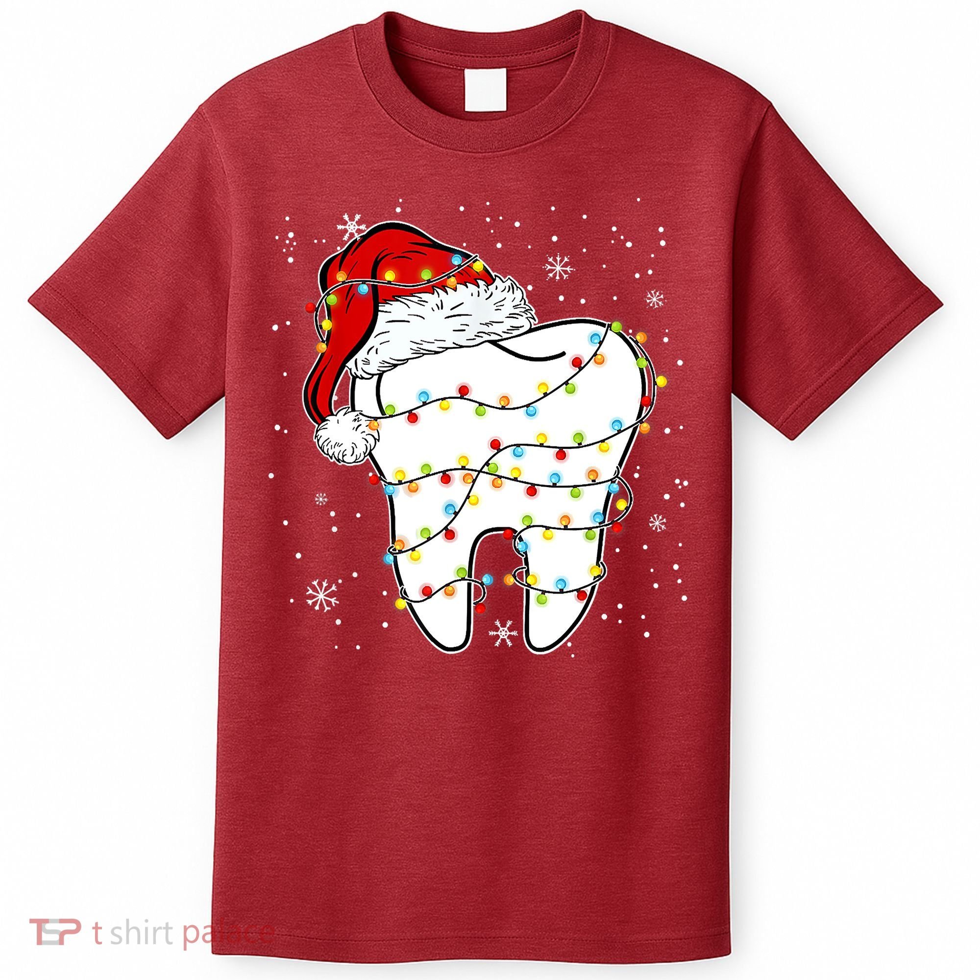 Dentist Christmas Teeth Santa Dental Hygiene Dental Life T-Shirt