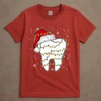 Dentist Christmas Teeth Santa Dental Hygiene Dental Life T-Shirt thumb 4