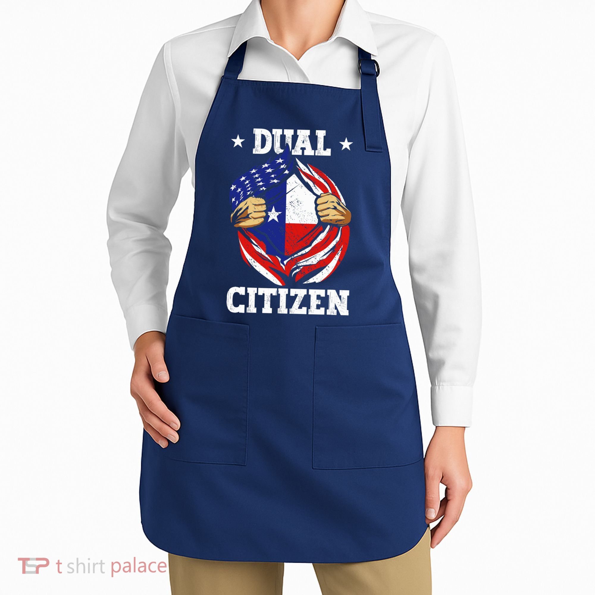Dual Citizen Texas Pride Usa And Texas Flag Texan Apron