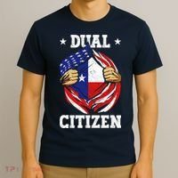Dual Citizen Texas Pride Usa And Texas Flag Texan T-Shirt thumb 3
