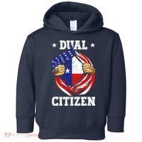 Dual Citizen Texas Pride Usa And Texas Flag Texan Toddler Hoodie thumb 0