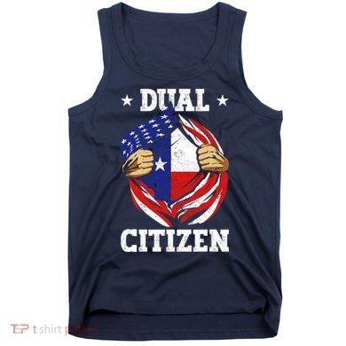 Dual Citizen Texas Pride Usa And Texas Flag Texan Tank Top