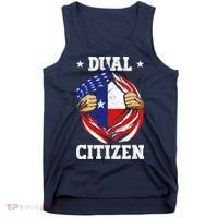 Dual Citizen Texas Pride Usa And Texas Flag Texan Tank Top thumb 0