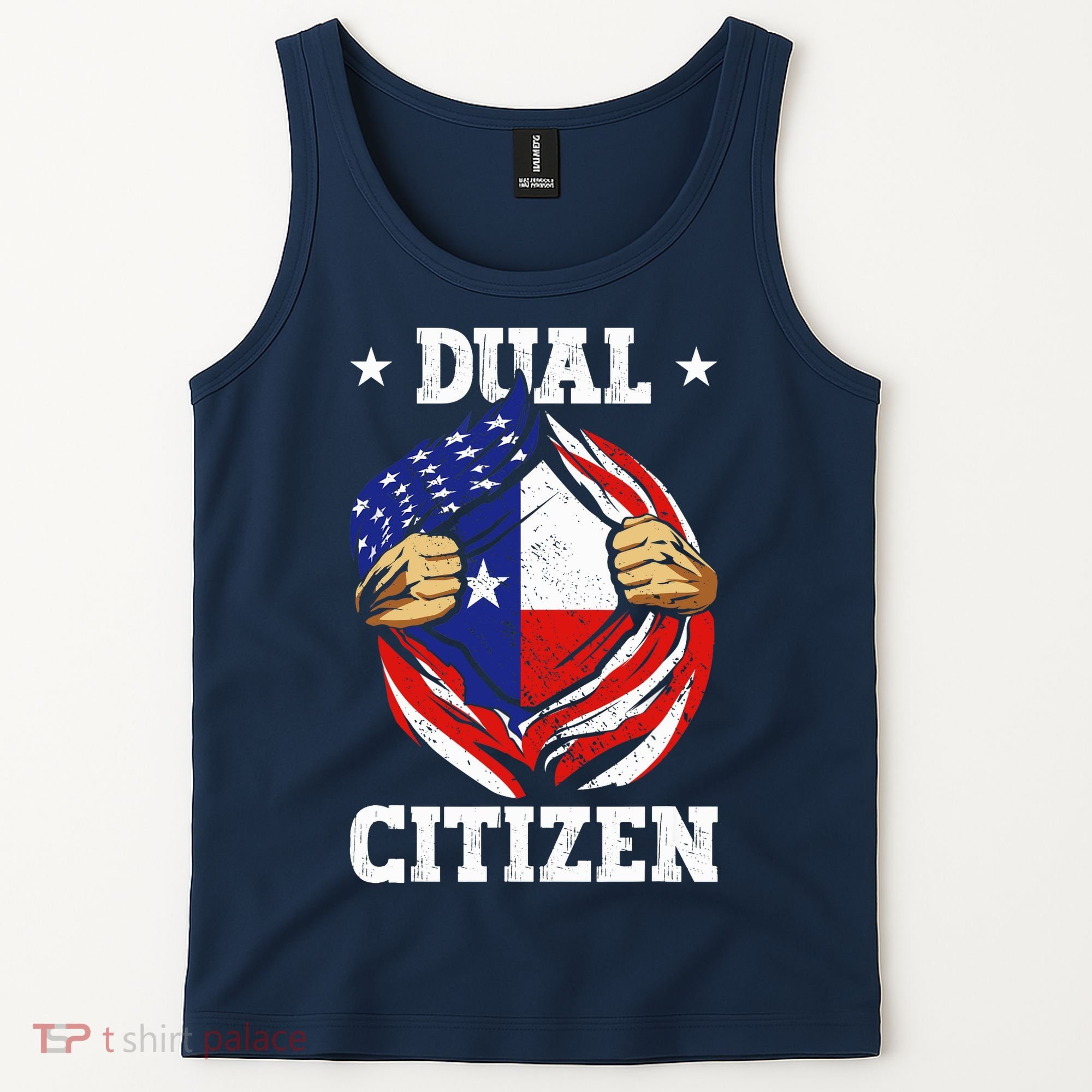 Dual Citizen Texas Pride Usa And Texas Flag Texan Tank Top