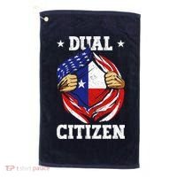 Dual Citizen Texas Pride Usa And Texas Flag Texan Golf Towel thumb 0