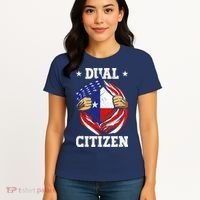 Dual Citizen Texas Pride Usa And Texas Flag Texan Women's T-Shirt thumb 4