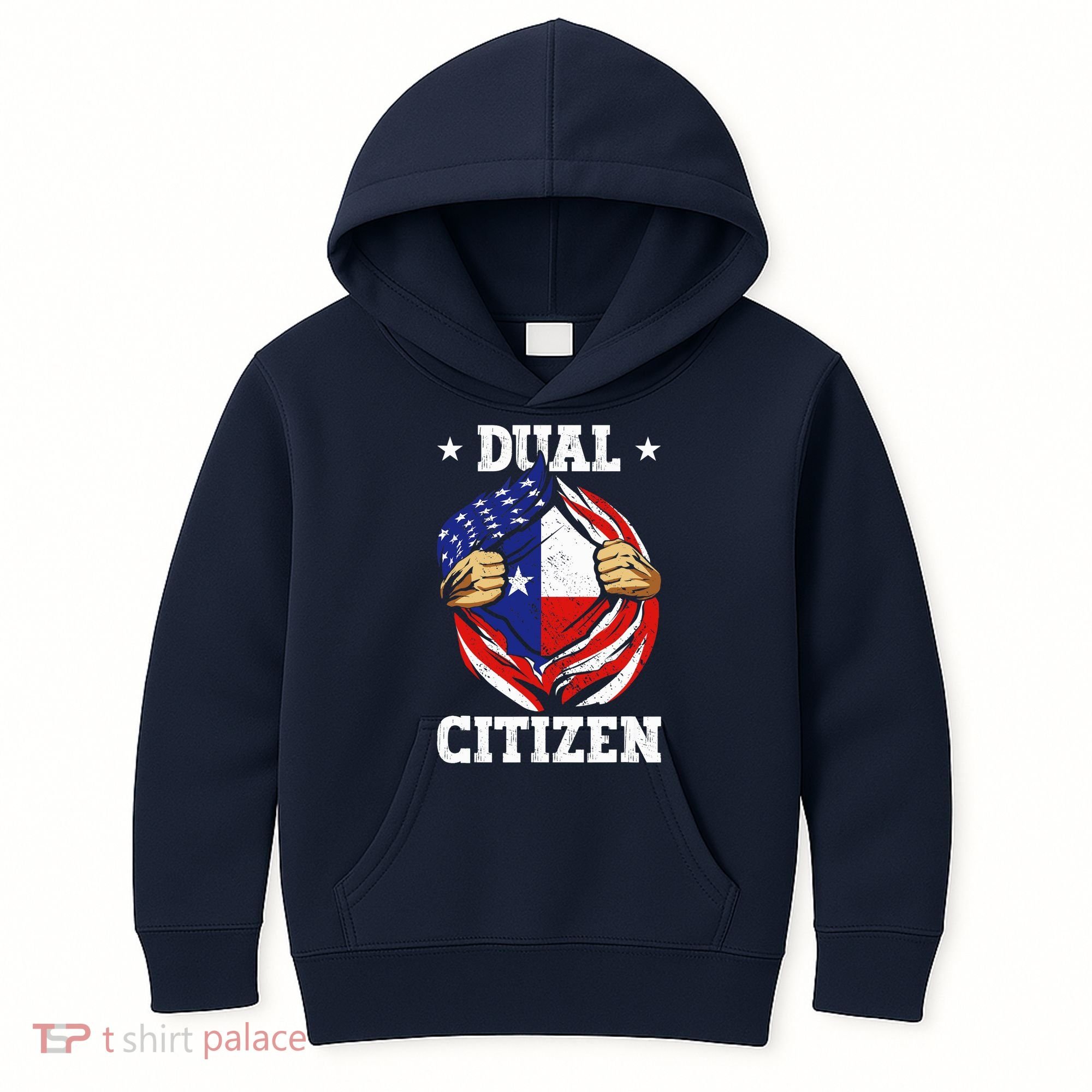 Dual Citizen Texas Pride Usa And Texas Flag Texan Kids Hoodie