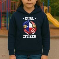 Dual Citizen Texas Pride Usa And Texas Flag Texan Kids Hoodie thumb 3