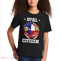 Dual Citizen Texas Pride Usa And Texas Flag Texan Kids T-Shirt thumb 2