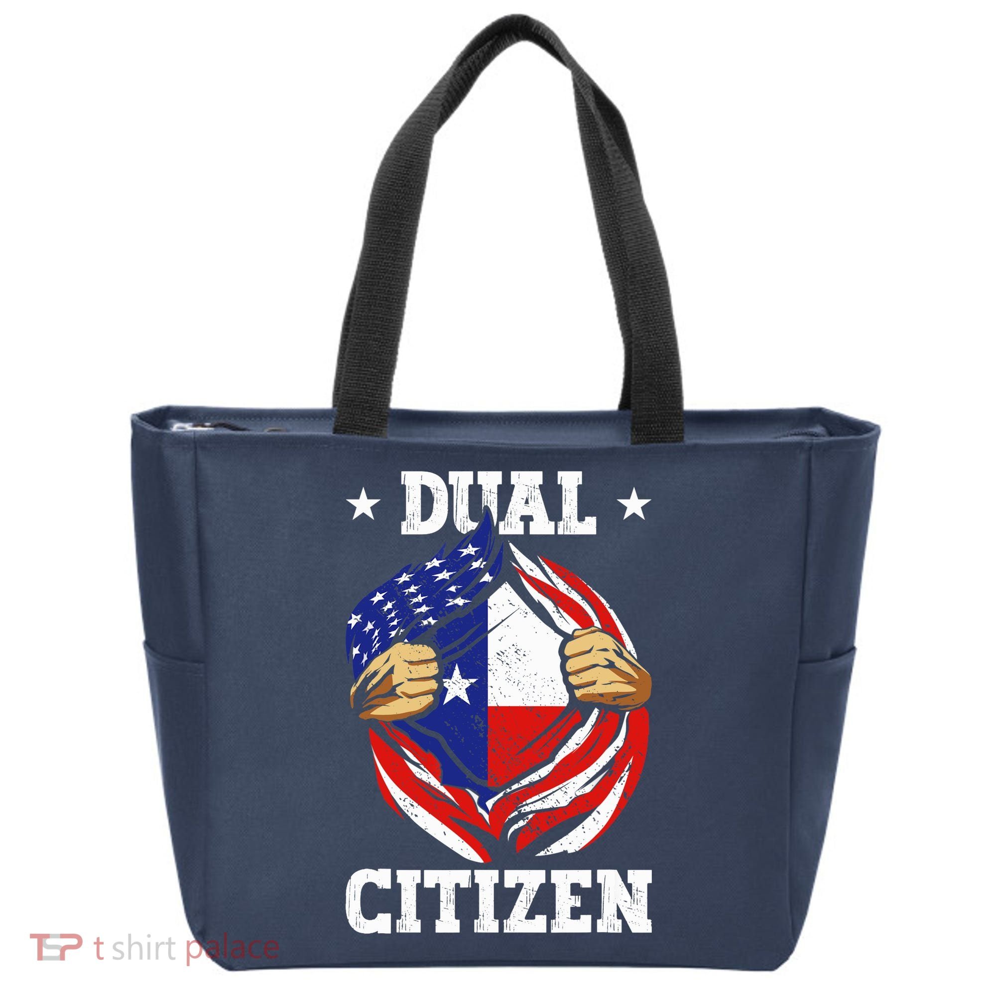 Dual Citizen Texas Pride Usa And Texas Flag Texan Tote Bag