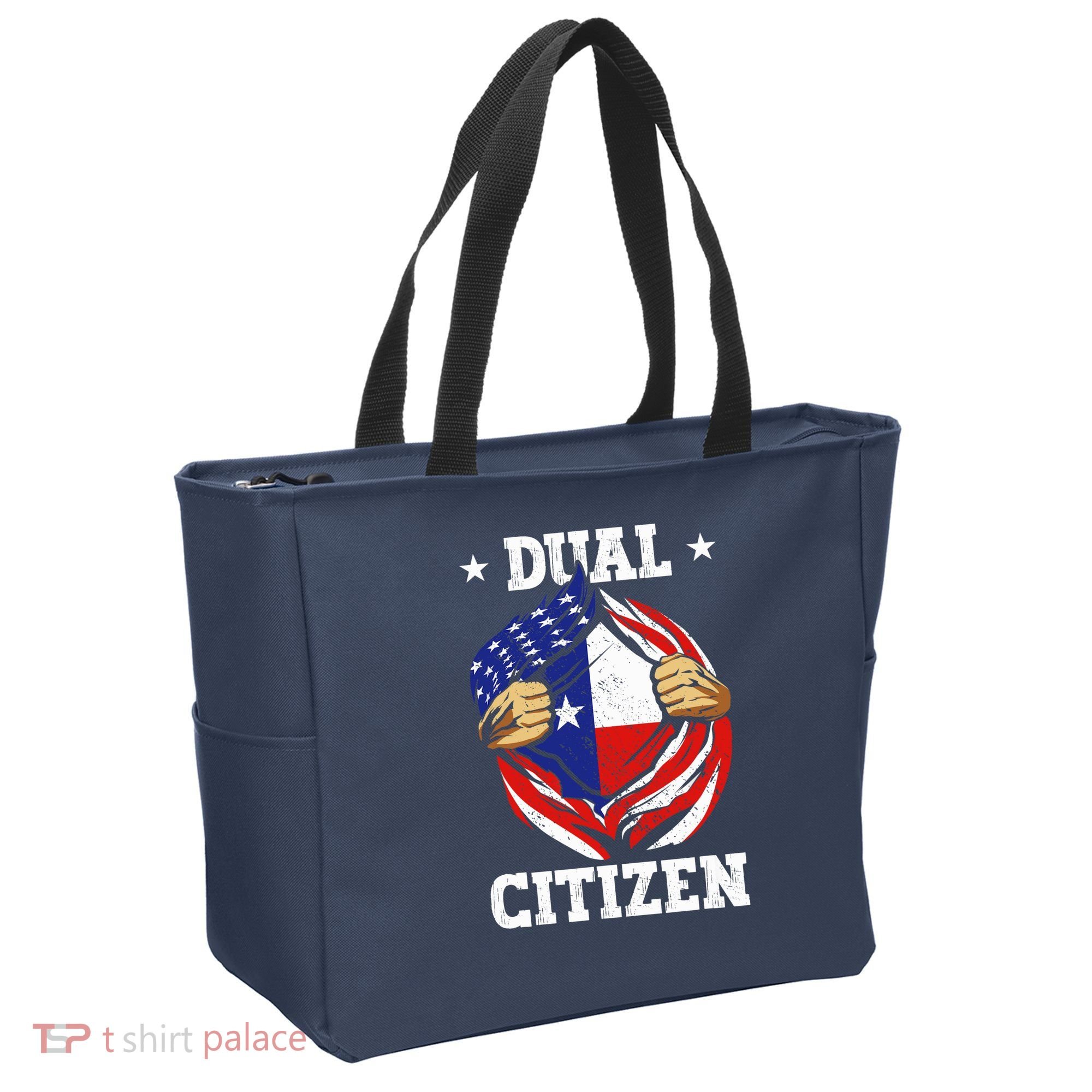 Dual Citizen Texas Pride Usa And Texas Flag Texan Tote Bag