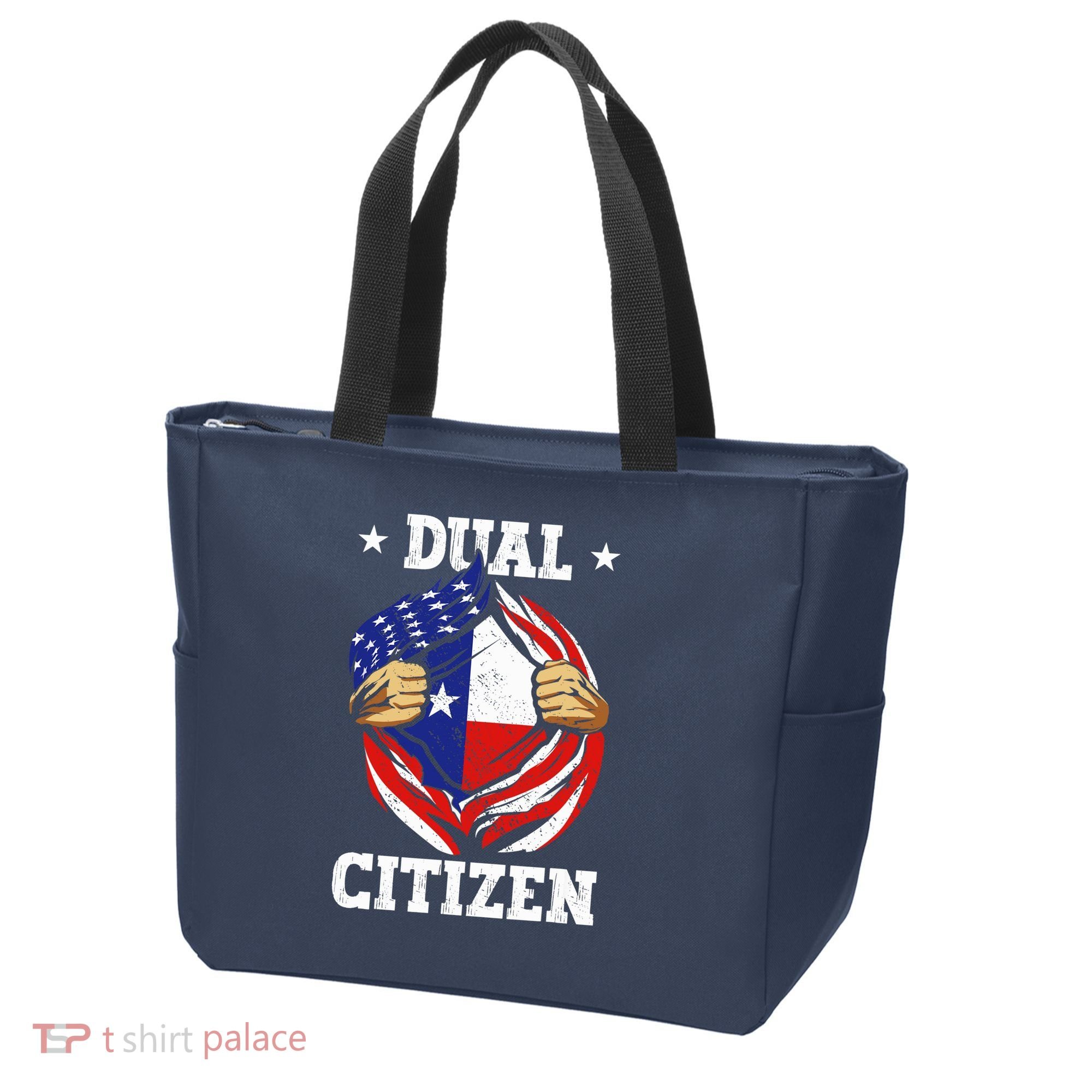 Dual Citizen Texas Pride Usa And Texas Flag Texan Tote Bag