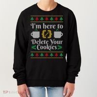 Delete Cookies Ugly Sweater Christmas Sweater Xmas Gift Women's Sweatshirt thumb 0
