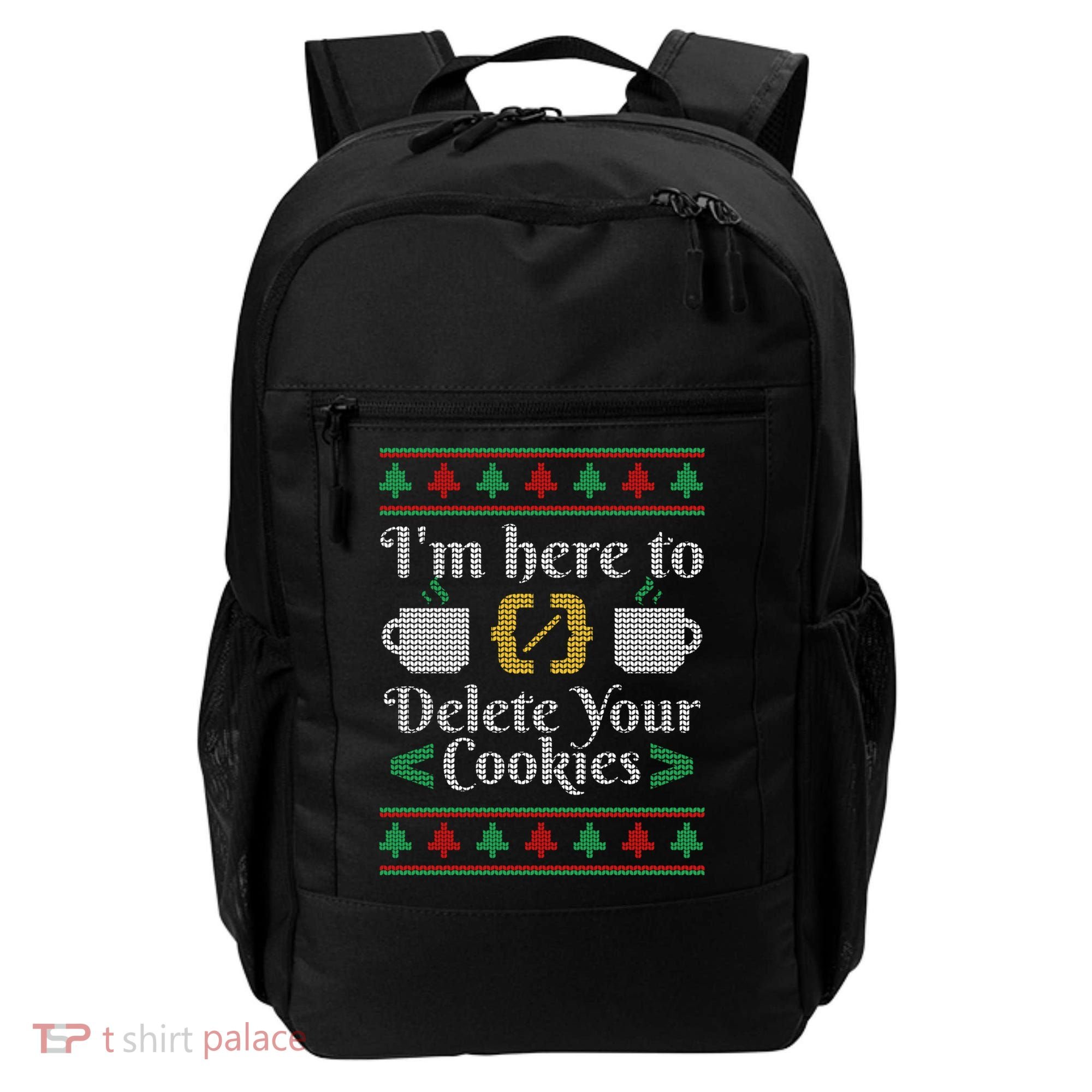 Delete Cookies Ugly Sweater Christmas Sweater Xmas Gift Backpack