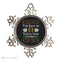 Delete Cookies Ugly Sweater Christmas Sweater Xmas Gift Ornament thumb 0