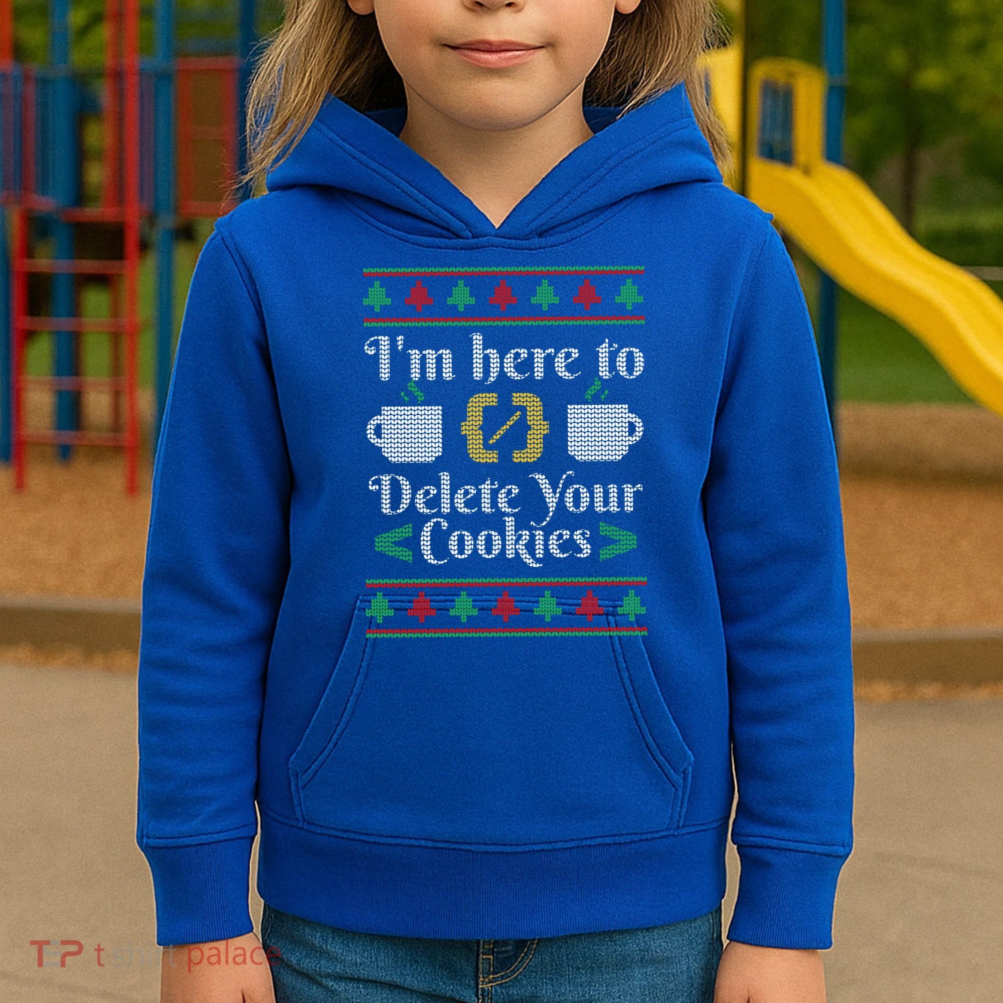 Delete Cookies Ugly Sweater Christmas Sweater Xmas Gift Kids Hoodie