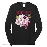 Door County Wisconsin Cherry Blossoms Festival Cherries Long Sleeve Shirt thumb 0