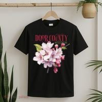 Door County Wisconsin Cherry Blossoms Festival Cherries T-Shirt thumb 2