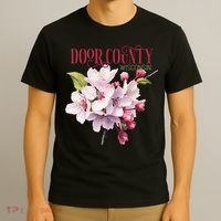 Door County Wisconsin Cherry Blossoms Festival Cherries T-Shirt thumb 3